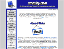 Tablet Screenshot of mrcoley.com